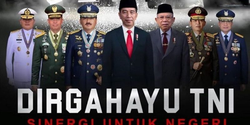 HUT TNI ke-75 Trending di Twitter, Simak Pesan Jokowi