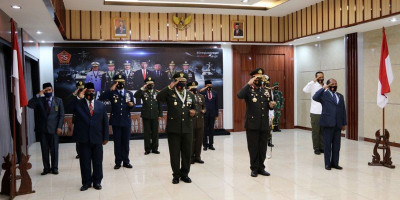 Danlanud Silas Papare Hadiri Upacara HUT ke-75 TNI Secara Virtual