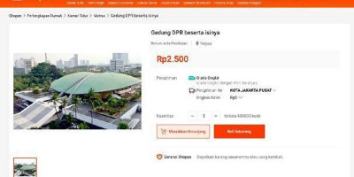 Gedung DPR Dijual Online, Silakan yang Mau Beli