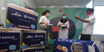KSP dan GP Ansor Dukung Pembagian 20 Juta Masker Aice
