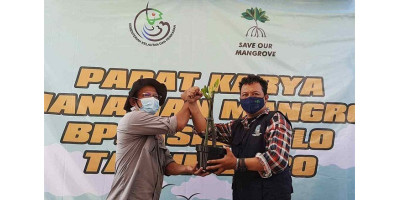 Padat Karya Tanam Mangrove di Pesisir Utara Jawa