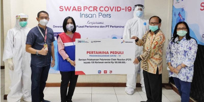 Gandeng Dewan Pers, RSPP dan Pertamina Berikan Tes Swab PCR Gratis 105 Insan Media