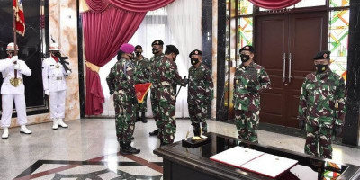 Panglima TNI Pimpin Sertijab Kasum, Kabais dan Dandenma