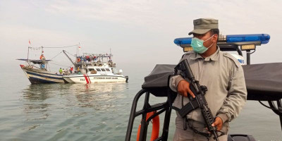 Bakamla RI Temukan Limbah Minyak di Teluk Jakarta