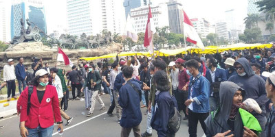 Lagi, Sekelompok Remaja Susupi Unjuk Rasa di Istana