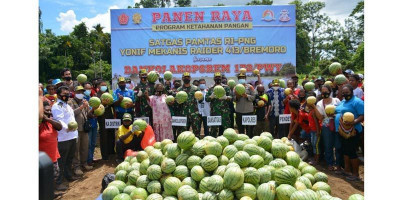 TNI Bersama Masyarakat Papua Perkuat Ketahanan Pangan