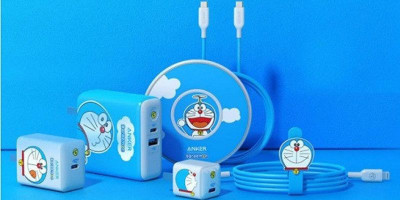 Charger iPhone 12 Bertema Doraemon dari Anker