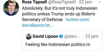 Kepala Biro ABC News Sebut Pilpres AS Seperti Politik Indonesia, Trump Bakal Jadi Menhan Seperti Prabowo