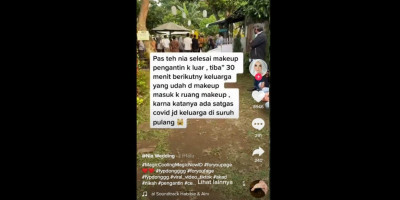 Resepsi Pernikahannya Dibubarkan Paksa, Pengantin Wanita Ini Langsung Pingsan