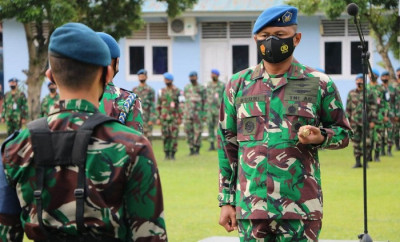 Apel Khusus Peringatan Hari Pahlawan di Lanud Silas Papare