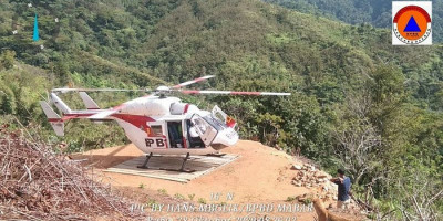 Helikopter BNPB Siaga Antisipasi Erupsi Gunung Merapi