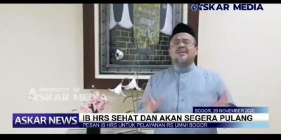 Pulang dari RS UMMI, Habib Rizieq: Sudah Segar Sekali