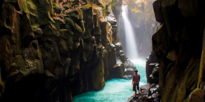 Curug Cikuluwung, Little Green Canyon di Kampung Suka Asih Bogor