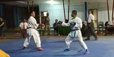 Atlet Karate Marinir Raih Prestasi di Batalyon 521/DY Kediri