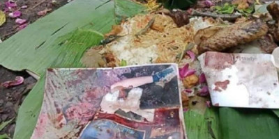 Warga Nganjuk Heboh, Temukan Bunga Diduga Sesajian Dibuang di Jalan