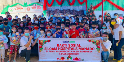 Siloam Hospitals Manado Adakan Kegiatan Sosial di Panti Asuhan Cinta Kasih Remboken