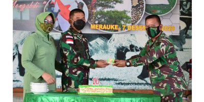 Peringati HUT ke-16, Korem 174 Gelar Syukuran   