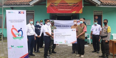 KAI Bantu Prasarana Pengungsi Merapi