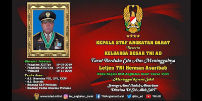 Letjen TNI Herman Asaribab Akan Dikebumikan di Jayapura