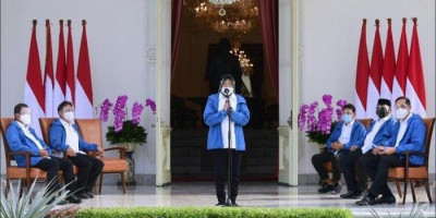6 Menteri Baru Jokowi Kompak Kenakan Jaket Biru, Ini Maknanya