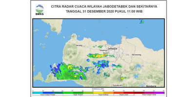 Waspada Hujan Lebat Saat Pergantian Tahun 2021