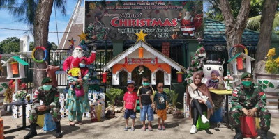 Akhir Pekan, Masyarakat Jayapura Padati Pondok Natal Satgas Pamtas RI-PNG