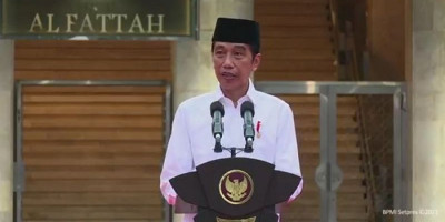 Resmikan Renovasi Masjid Istiqlal, Jokowi Sebut Seperti Baru Lagi