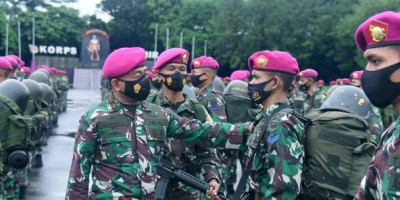Brigjen TNI (Mar) Hermanto Pimpin Apel Gelar Pasukan Hadapi Penugasan Dalam Negeri