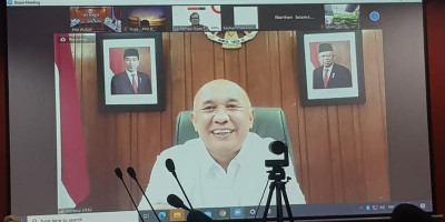 Panitia HPN 2021 Audiensi Bersama Ketua MPR dan Menkop UKM 