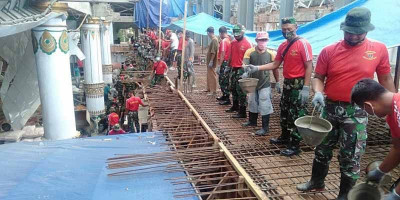 Prajurit Pasmar 3 Kembali Serbu Masjid Al-Akbar Kota Sorong 
