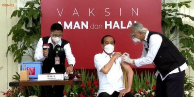 Jokowi Sudah Divaksin Corona: Tidak Terasa Sama Sekali