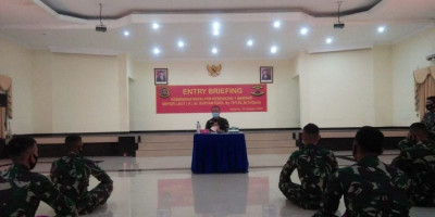 Komandan Batalyon Kesehatan 1 Marinir Laksanakan Entry Briefing