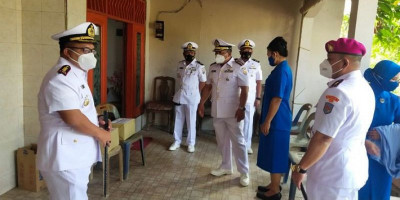 Danyonmarhanlan I Ikuti Rombongan Lantamal I Anjangsana ke Keluarga Pelaku Sejarah Pertempuran Laut Aru