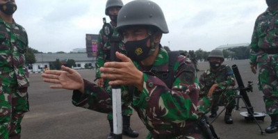 Asah Kemampuan Prajurit, Yonif 6 Marinir Gelar Latihan Drill Senjata Bantuan Infanteri