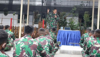 Prajurit Batalyon Kapa 1 Marinir Terima Bintal Rohani 