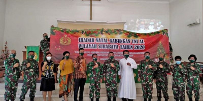 Komandan Brigif 2 Marinir Pasmar 2 Ikuti Ibadah Dan Perayaan Natal Bersama