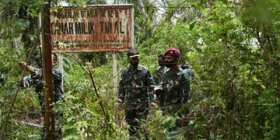 Danyonmarhanlan Ii Bersama Wali Kota Pariaman Tinjau Aset Tanah TNI AL