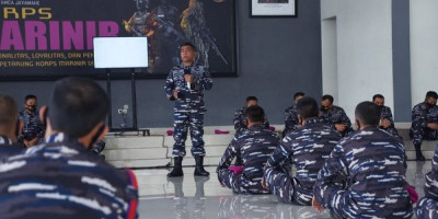 Danpasmar 1 Tatap Muka Dengan Para Komandan Peleton Jajaran Pasmar 1