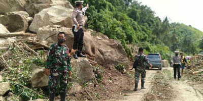 Sempat Terputus, Akses Jalan Poros Majene-Mamuju Kembali Pulih