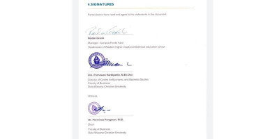 Fakultas Bisnis UKDW dan Faculty of Applied Sciences WNU Norwegia Jalin Kerja Sama Pengembangan Energi