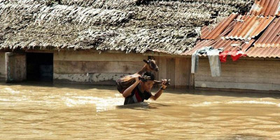 Banjir Masih Menggenangi Tiga Kecamatan di Aceh Tamiang