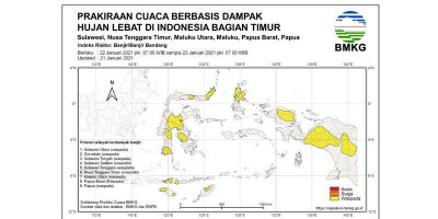 Curah Hujan Tinggi, Berikut Wilayah dengan Potensi Banjir dan Banjir Bandang
