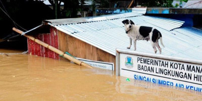 Banjir di Manado Berangsur Surut, Warga Pulang ke Rumah
