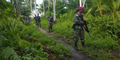 Satgas Pam Puter XXIV Laksanakan Patroli Di Pulau Brass