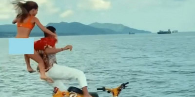 Turis yang Viral Terjun ke Laut Pakai Motor Diganjar Imigrasi Bali