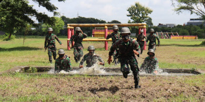 Yonangmor 2 Mar Pasmar 2 Uji Ketangkasan Halang Rintang Dalam Rangka LPD TW. I T.A 2021