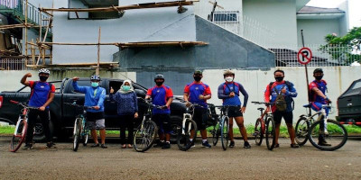 Danyontaifib 1 Marinir Gelar Anjangsana Ke Rumah Prajurit Sambil Bersepeda