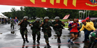 Membanggakan, Pasmar 1 Gelar Lomba Triathlon, Yontaifib 1 Marinir Sabet Juara 1