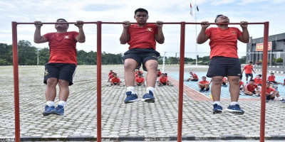 Prajurit Denmako Pasmar 3 Laksanakan Samapta Berkala