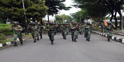 Batalyon Arhanud 2 Marinir Pasmar 2 Laksanakan Cross Country Dalam Rangka Unpd Tw.I Ta. 2021